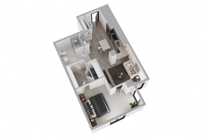 1B08 floor plan