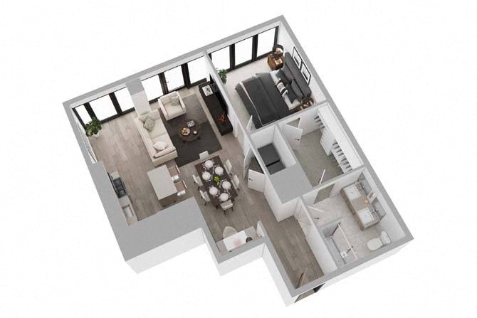1B10 floor plan