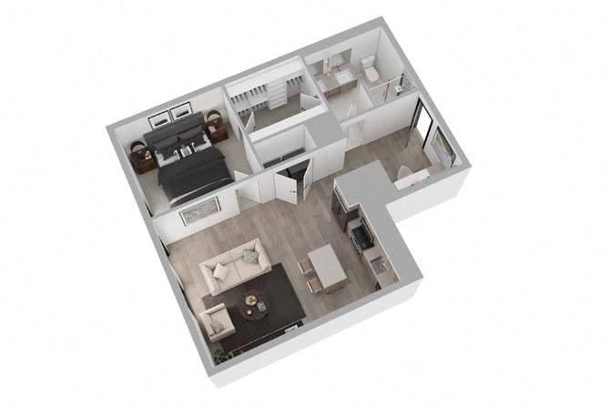 1B+D02 floor plan