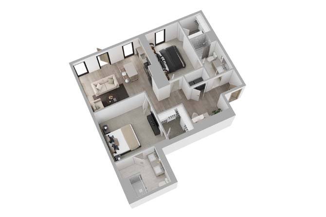 2B02 floor plan