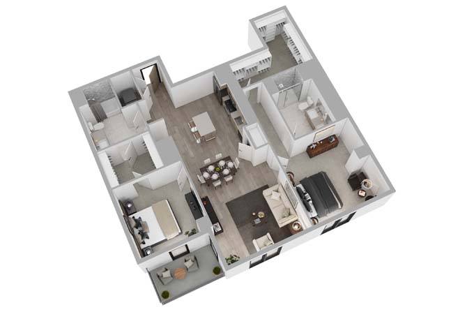 2B05 floor plan