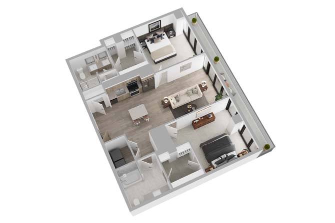 2B08 floor plan