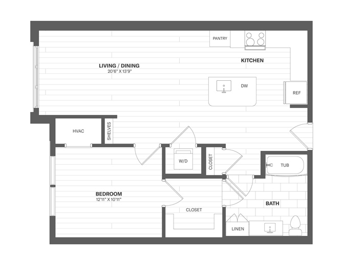 Floor Plan Image of Apartment Apt 3209