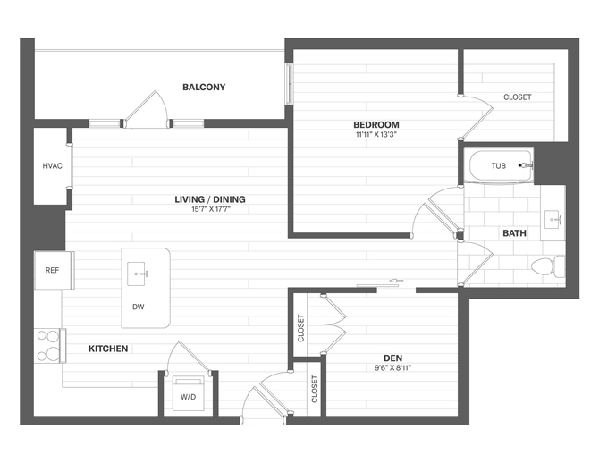 Floor Plan Image of Apartment Apt 3417