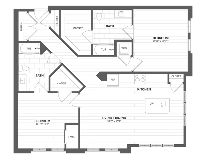 Floor Plan Image of Apartment Apt 3308