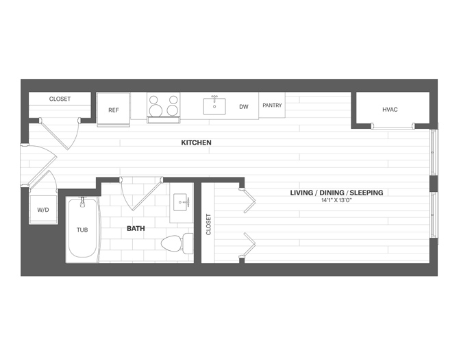 Floor Plan Image of Apartment Apt 3403