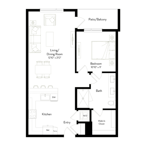 Floor plan layout diagram for A5