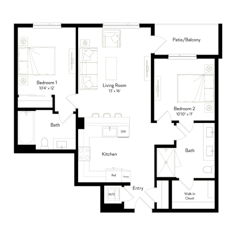 Floor plan layout diagram for B5