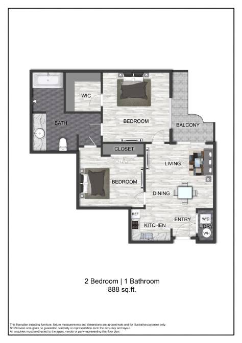 Floor plan layout diagram for B1