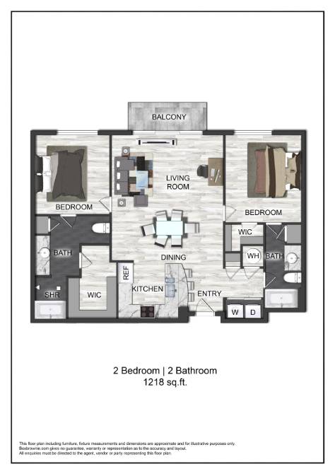 Floor plan layout diagram for B6