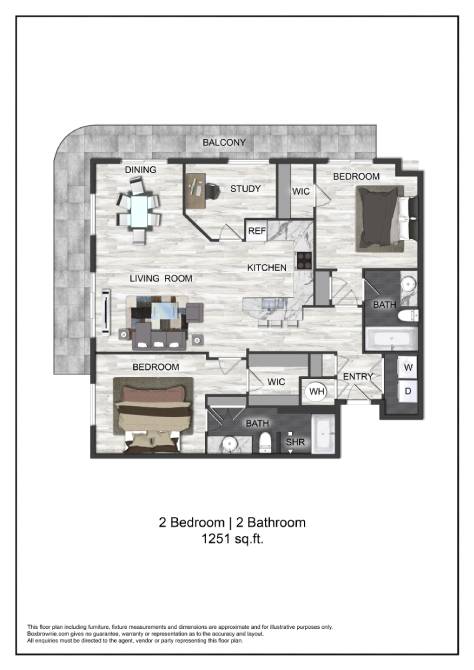 Floor plan layout diagram for B7
