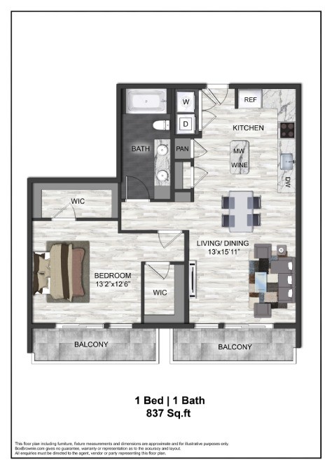 Floor plan layout diagram for A11