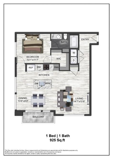 Floor plan layout diagram for A12