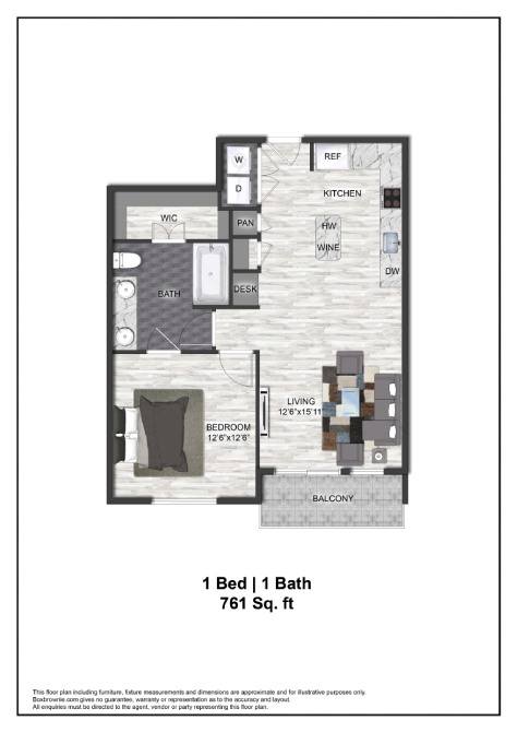 Floor plan layout diagram for A4