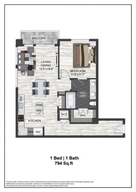 Floor plan layout diagram for A7