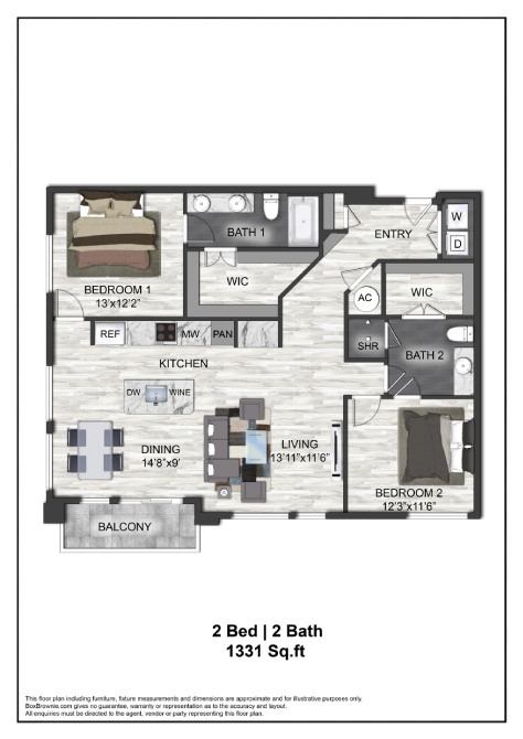 Floor plan layout diagram for B5