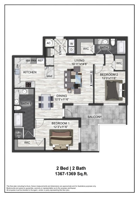 Floor plan layout diagram for B6