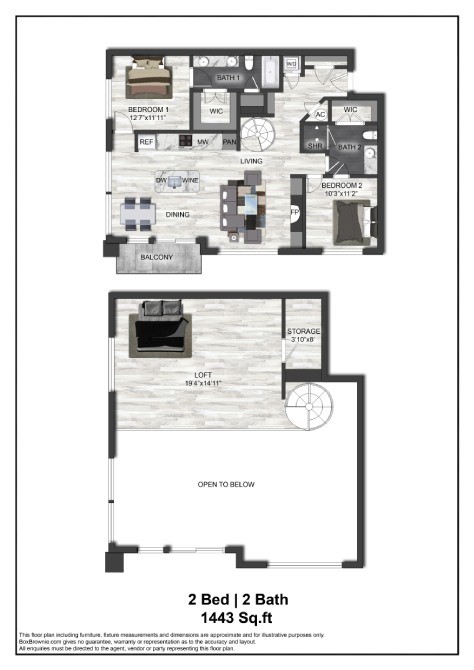 Floor plan layout diagram for B7L