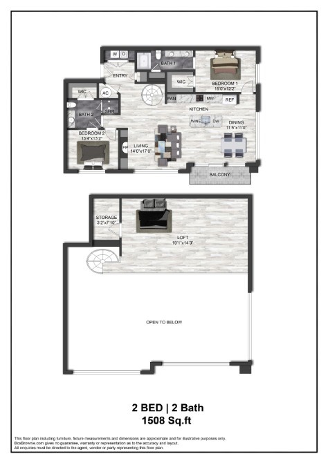 Floor plan layout diagram for B8L