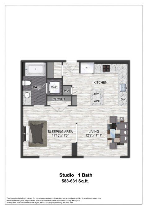 Floor plan layout diagram for E1