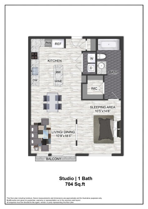 Floor plan layout diagram for E5