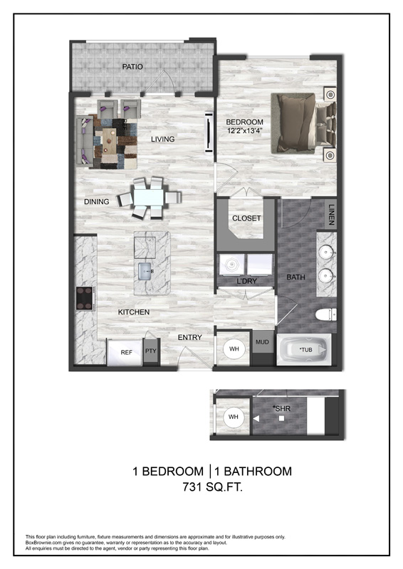 Floor plan layout diagram for A2