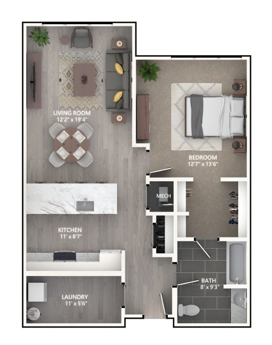 Floor plan layout diagram for A1_Emerson I