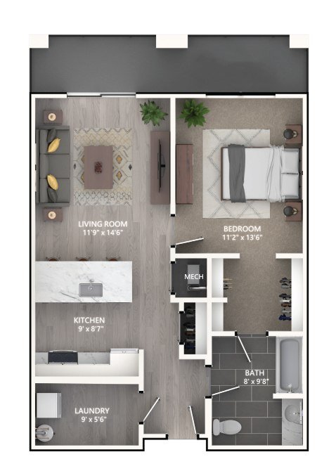 Floor plan layout diagram for A2_Emerson I