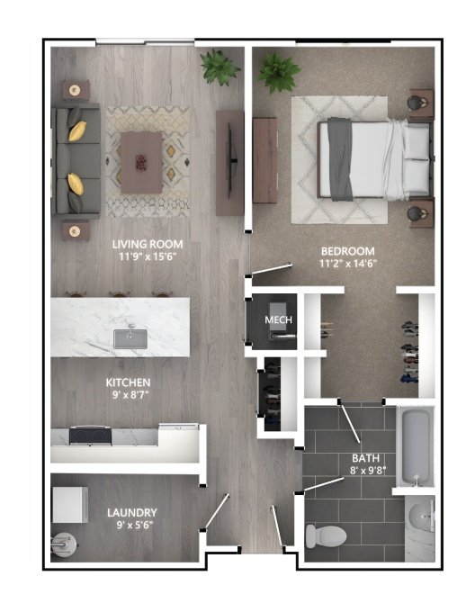 Floor plan layout diagram for A3_Emerson I