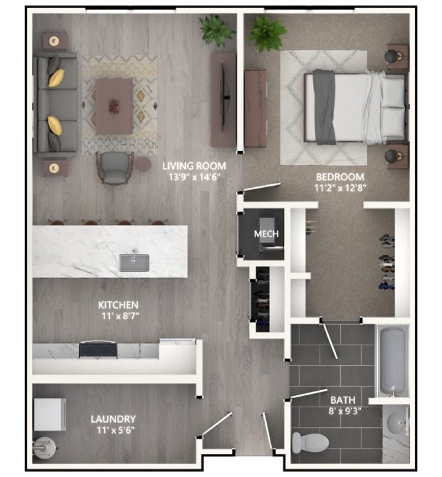 Floor plan layout diagram for A4_Emerson I