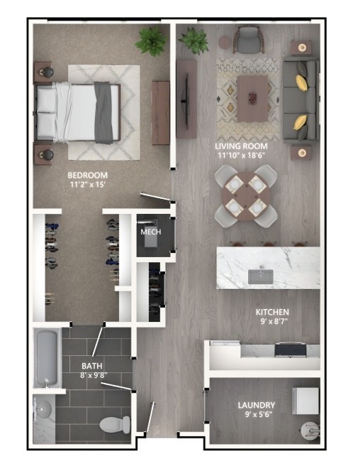 Floor plan layout diagram for A5_Emerson I