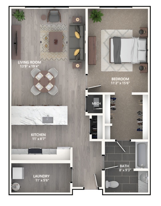 Floor plan layout diagram for A6_Emerson I