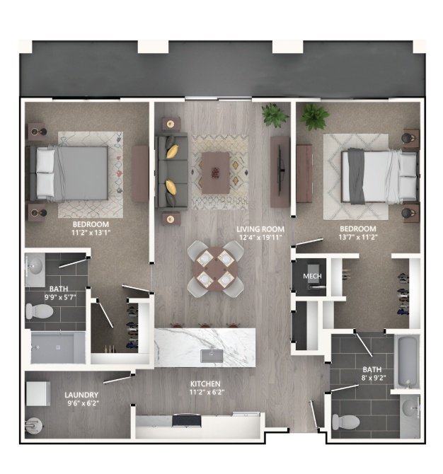 Floor plan layout diagram for B5_Emerson I