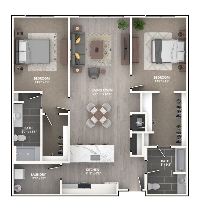 Floor plan layout diagram for B8_Emerson I