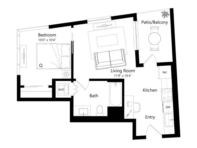 Floor plan layout diagram for 1650-Lincoln_1D