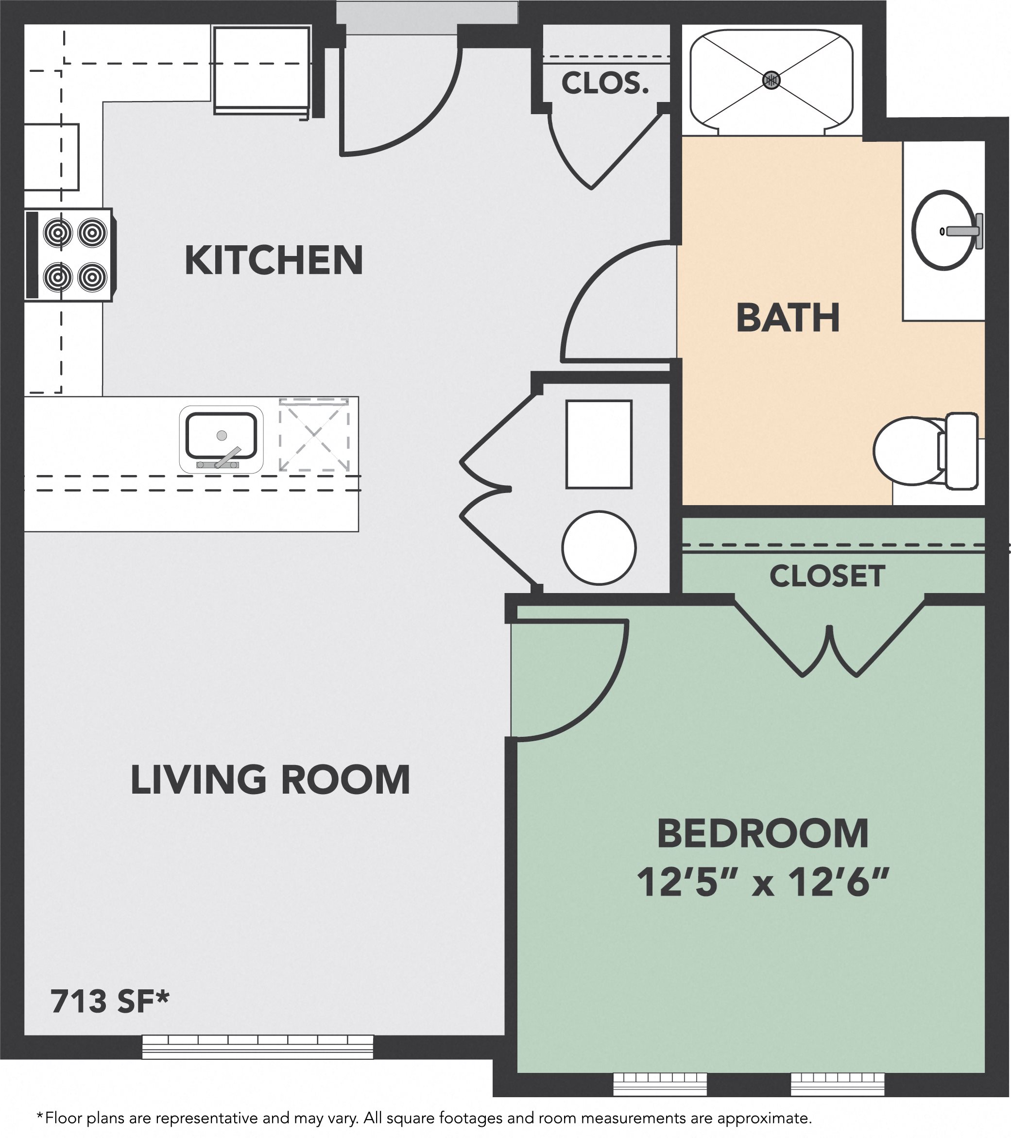 1-Bedroom, 1-Bath
