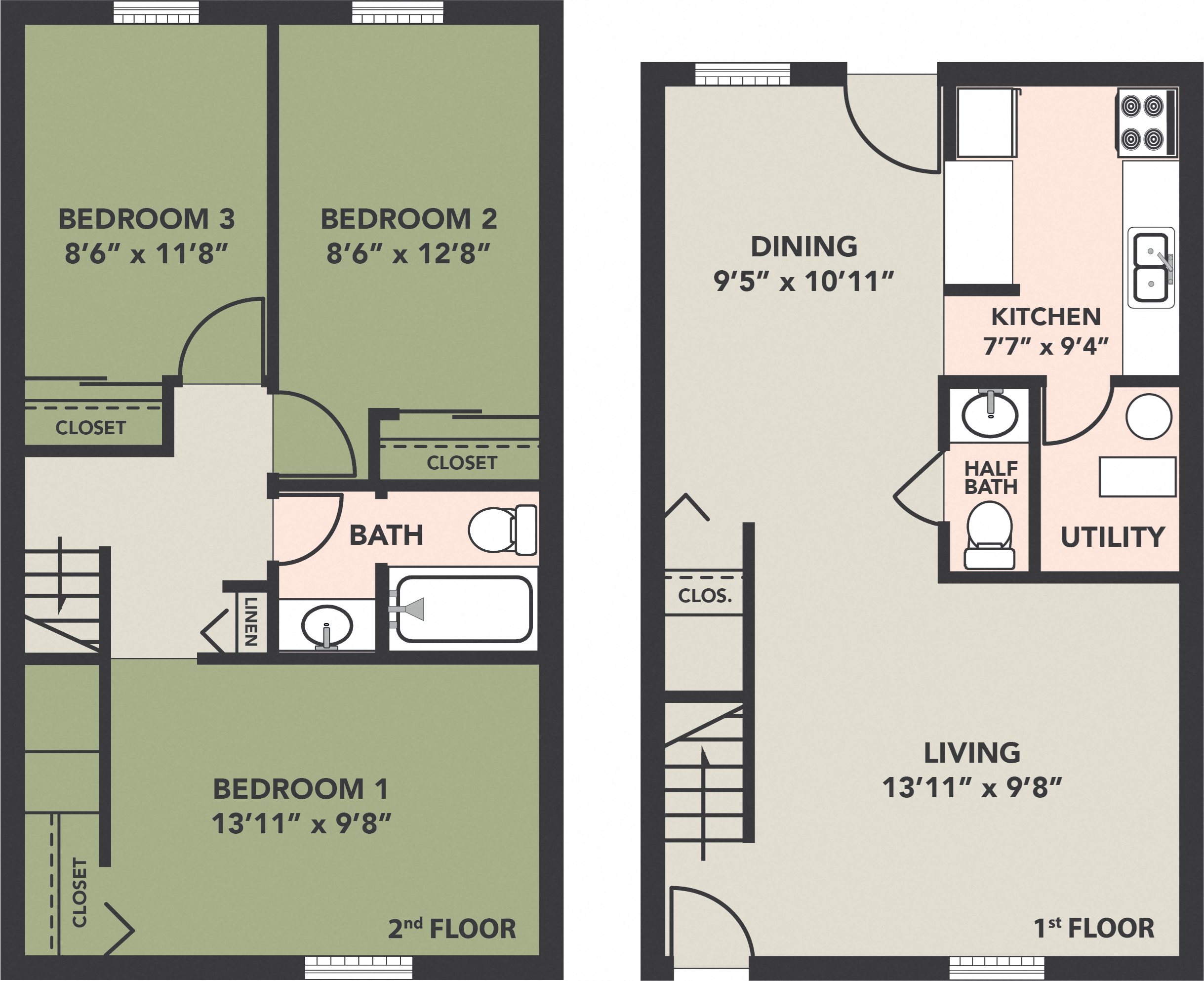 Floor Plans of Findlay Commons in Findlay, OH