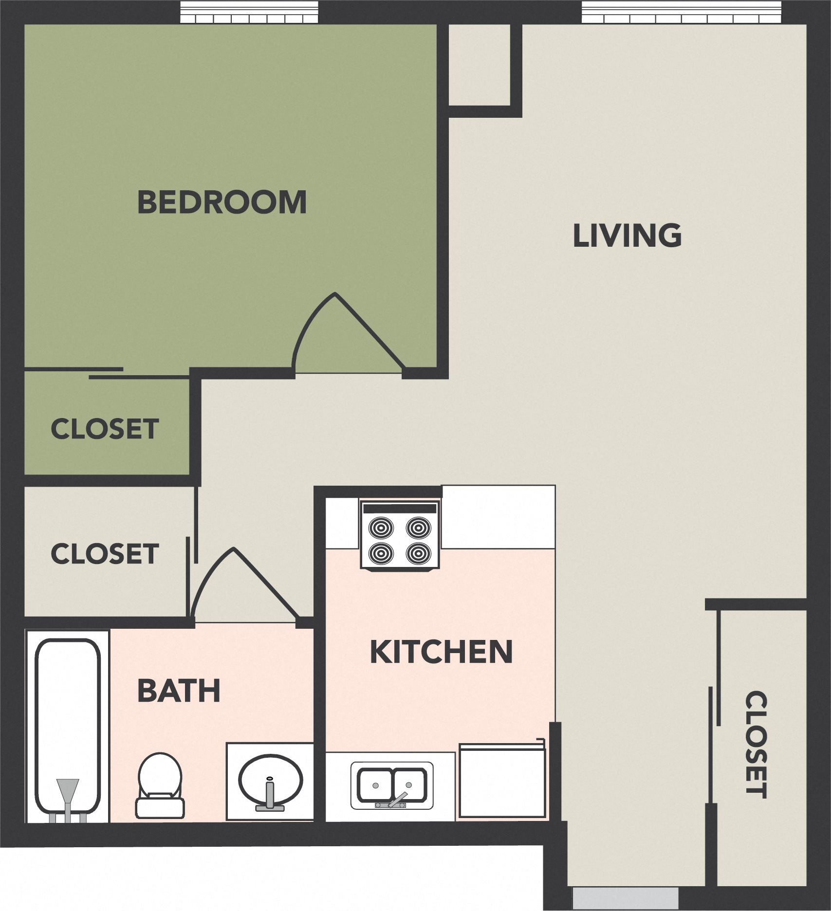 Floor Plans of Stow Kent Gardens in Columbus, OH