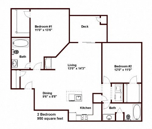 2 Bed 2 Bath Deluxe 2 Bed 2 Bath Deluxe