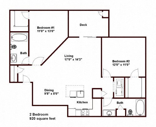 2 Bed 2 Bath Standard 2 Bed 2 Bath Standard