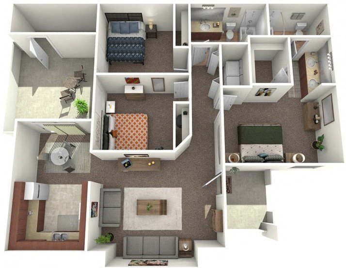 Floor Plans of Bradshaw Vista in Wickenburg, AZ