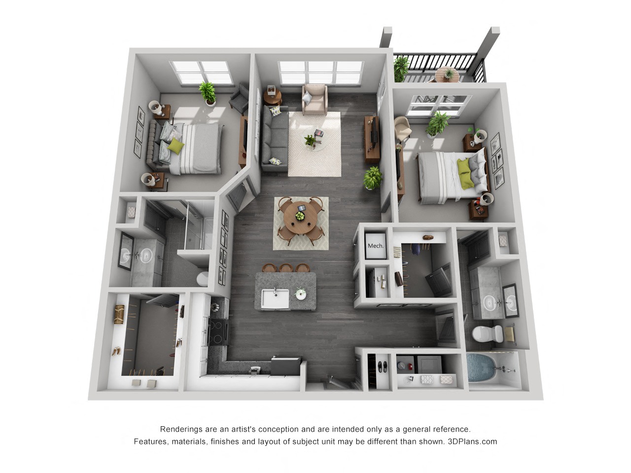 2B20 floor plan