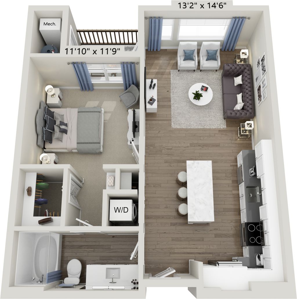 The Cottage floor plan