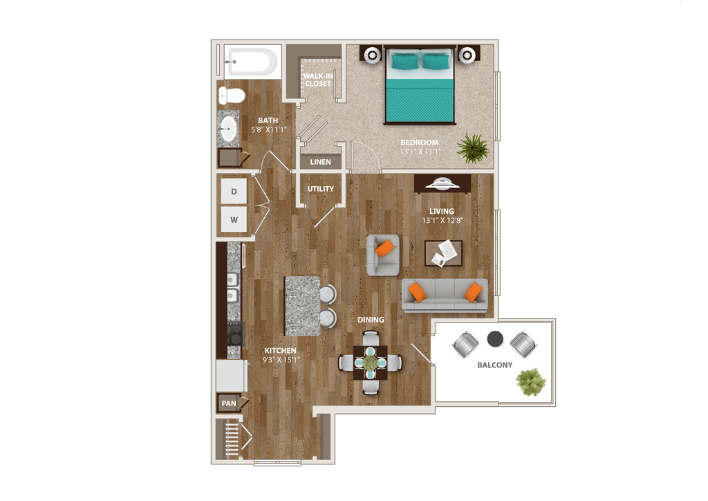 A1C floor plan