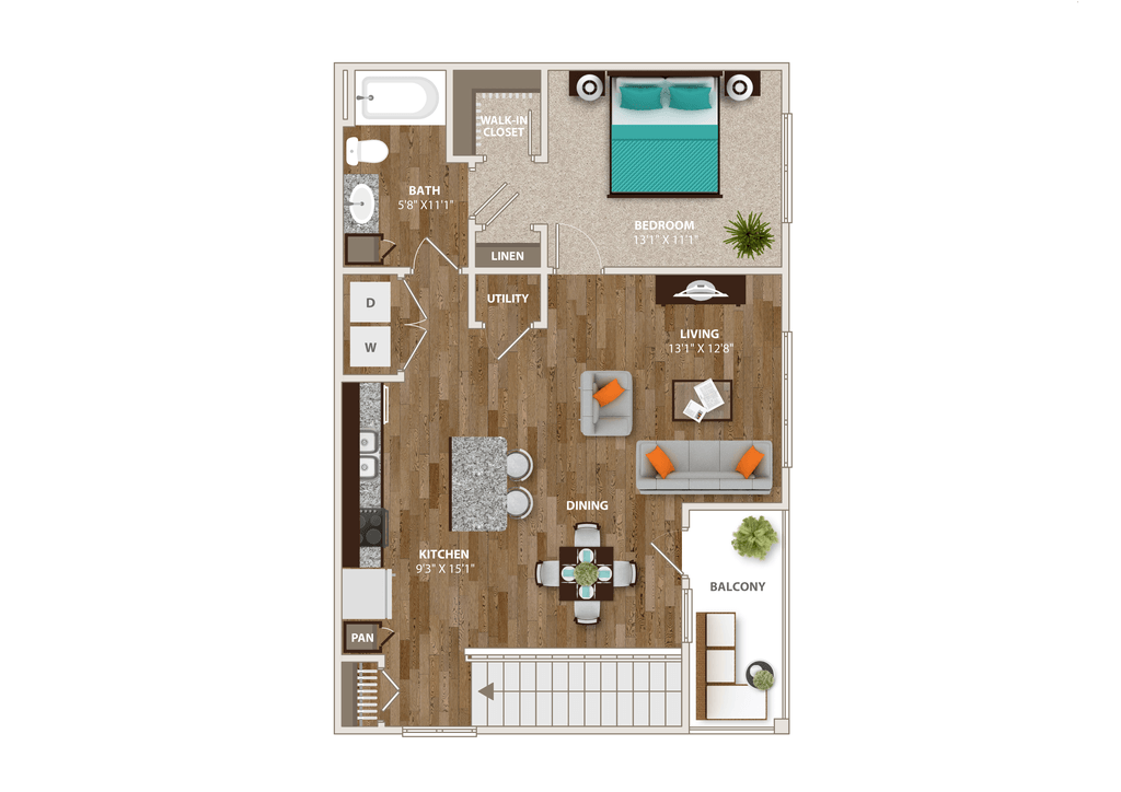 A1E floor plan