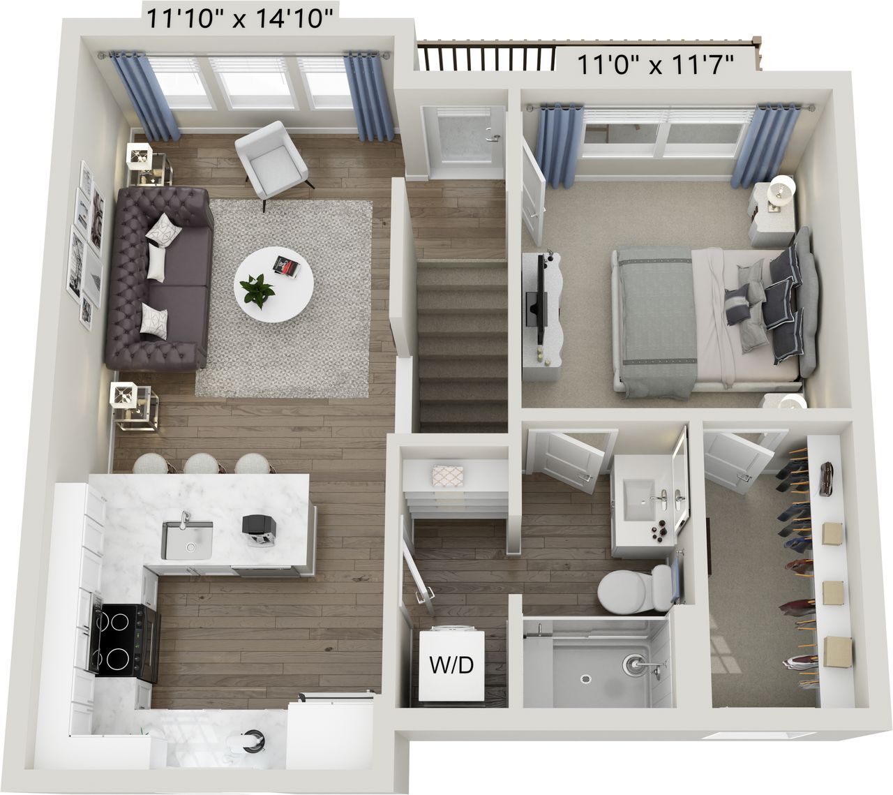 The Carriage House floor plan