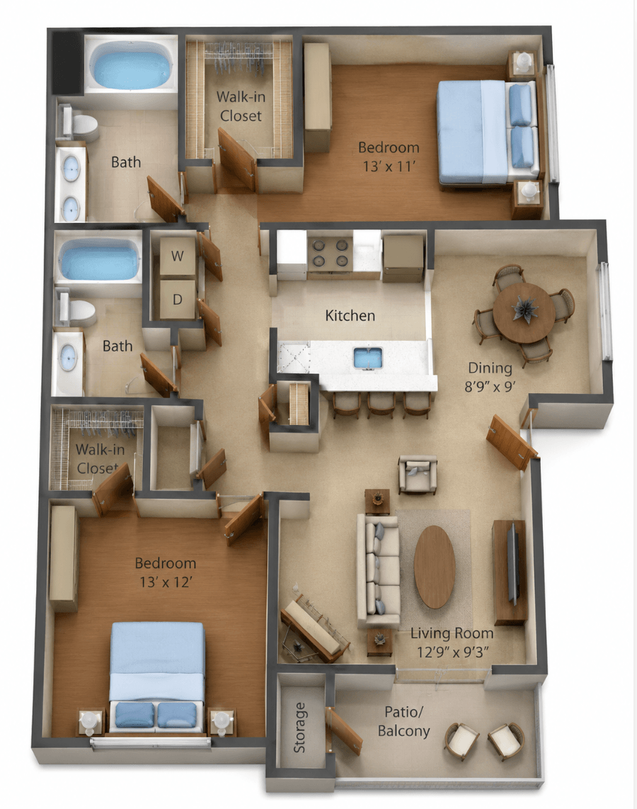 Summer floor plan