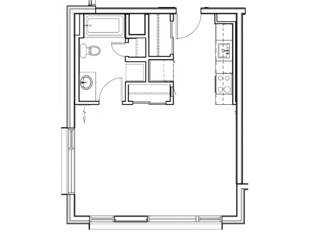 STUDIO floor plan