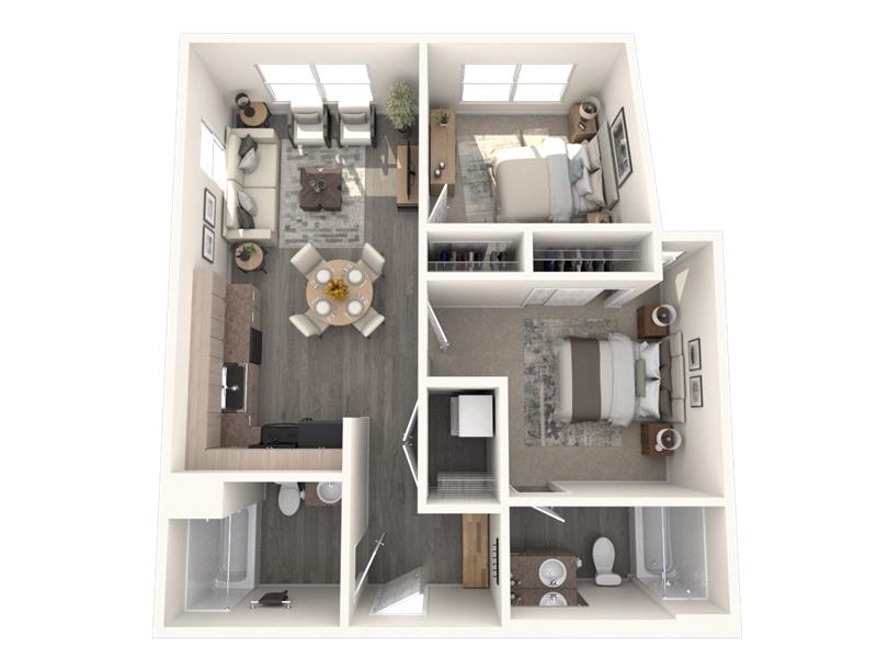 2x2 floor plan
