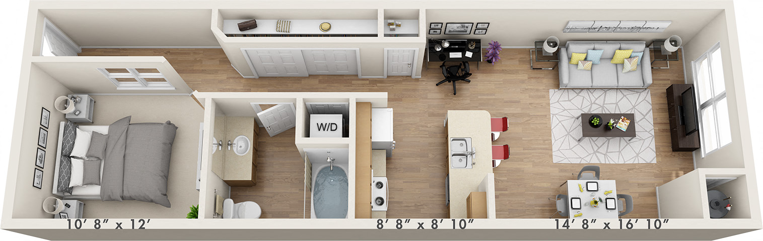 The Emerald Affordable floor plan